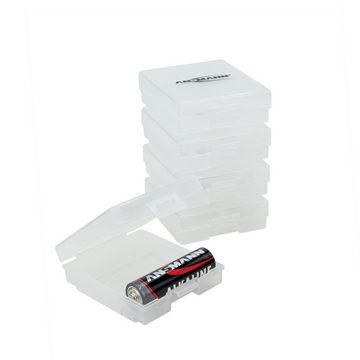ANSMANN AG 5x Batteriebox für bis zu 4 AAA & AA Akkus & Batterien - Akkubox Akku