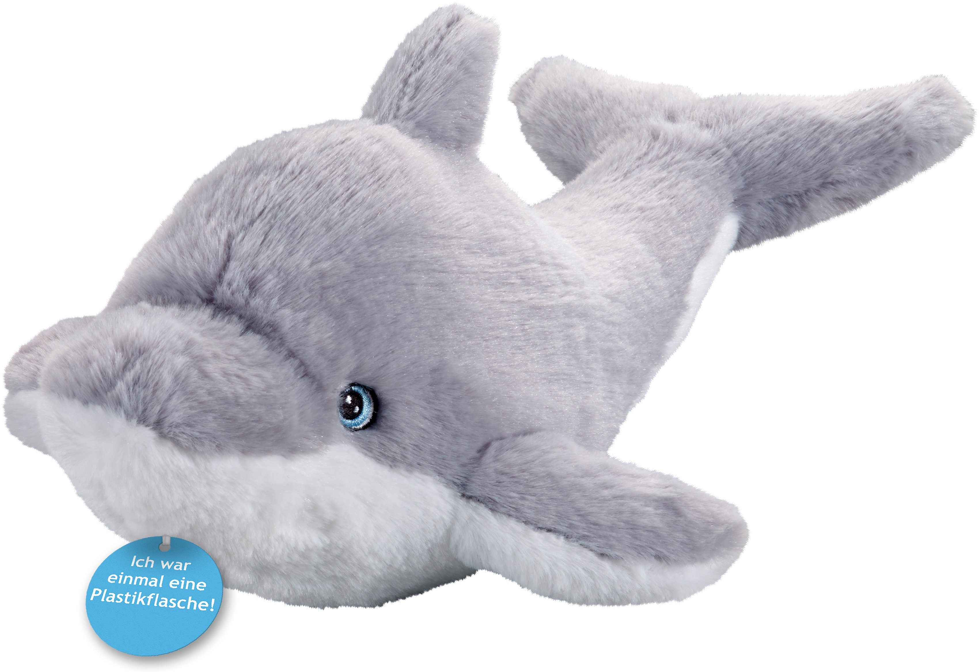 Heinrich Bauer Kuscheltier ECO-Line, Delfin liegend, aus recyceltem Material