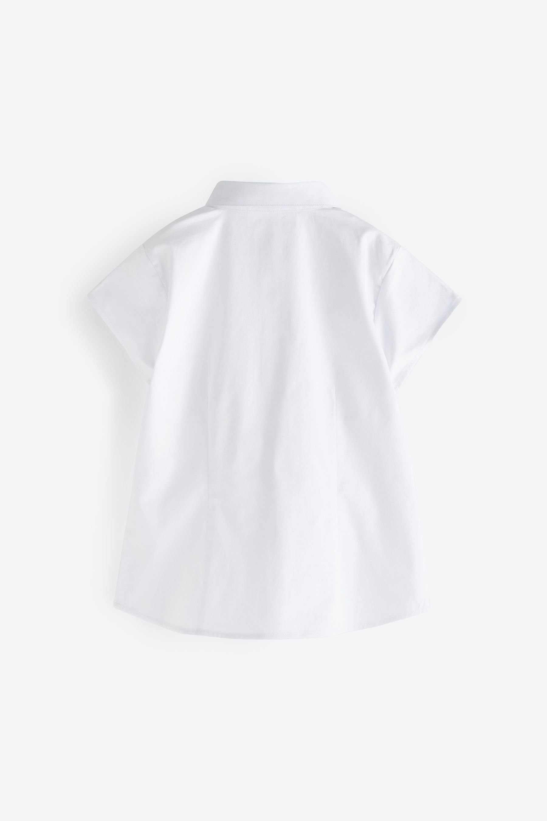 Next Kurzarmbluse Dressing Made Easy Baumwollstretch-Kurzarmhemd günstig online kaufen