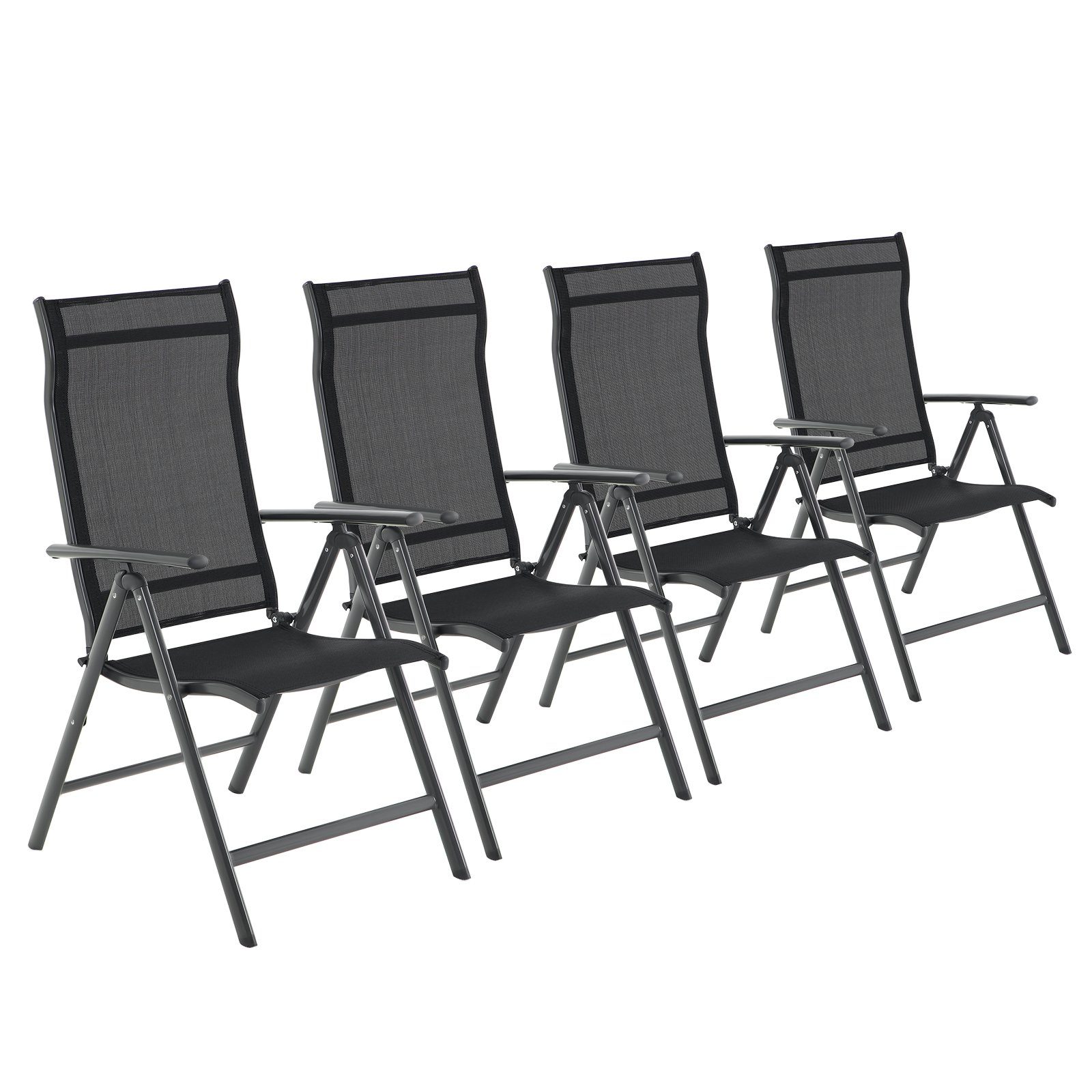 SONGMICS Gartenstuhl (4 St), 8-fach verstellbare günstig online kaufen