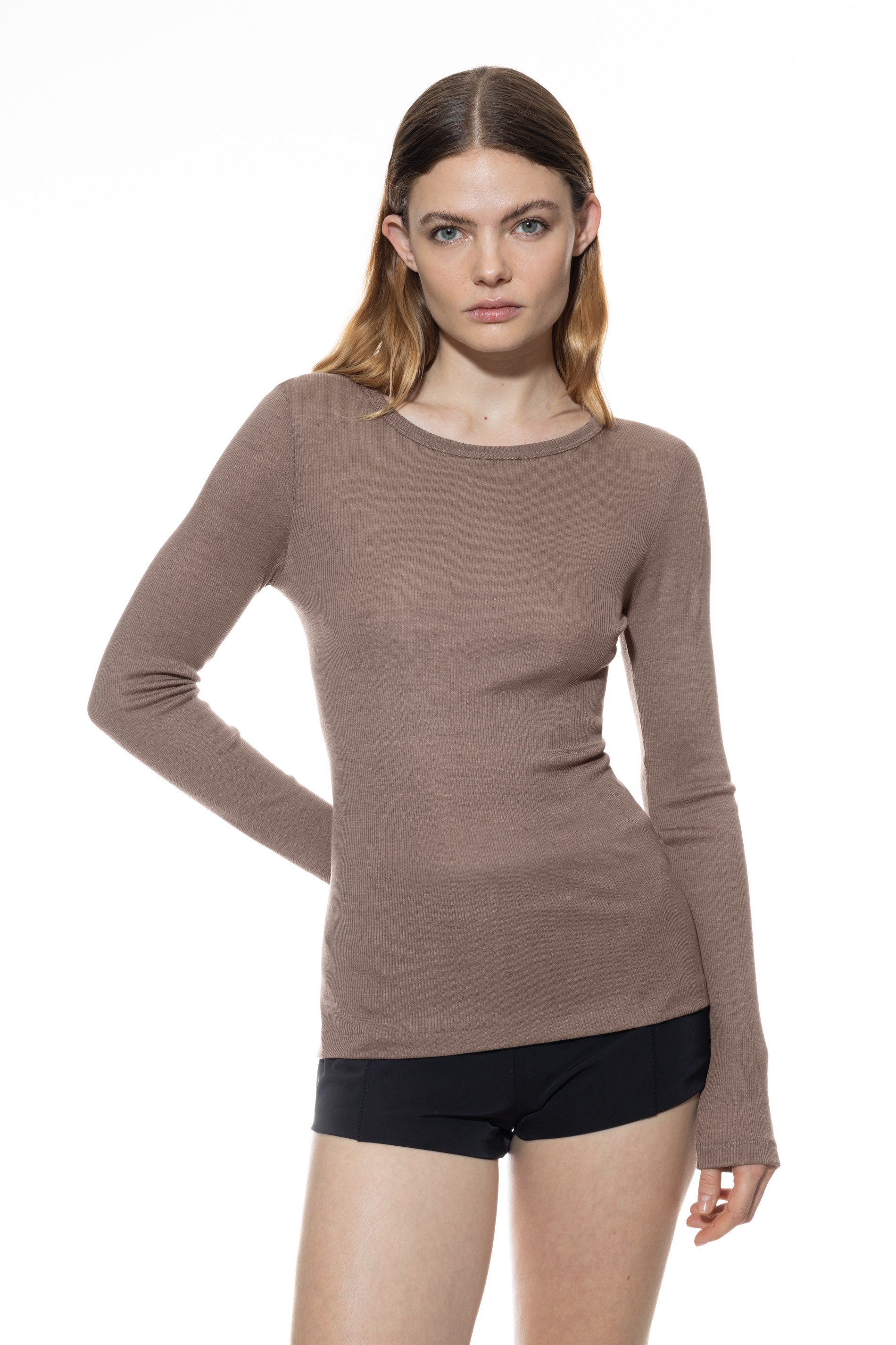 Mey Langarmshirt Wool Love schmale Passform, günstig online kaufen