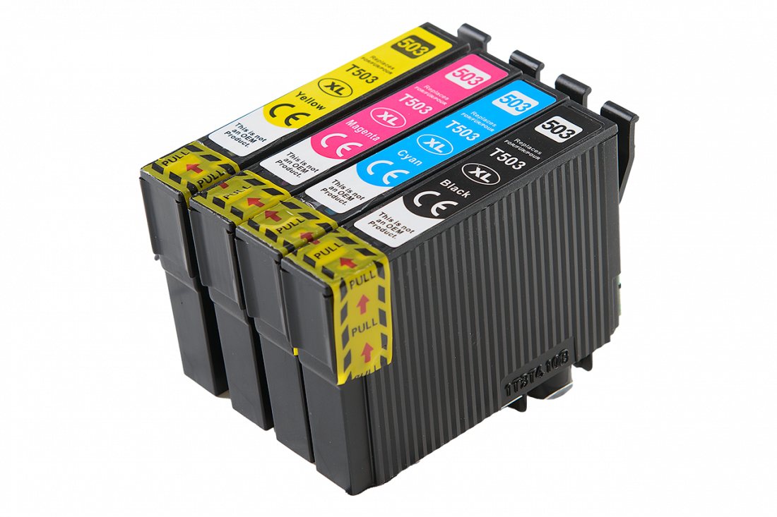 inkpro Druckerpatronen Set 503XL kompatibel mit Epson 503 XL, Tintenpatrone (für Expression Home XP-5200, XP-5205, WorkForce WF-2960 DWF, WF-2965 DWF, 4-tlg., je eine Patrone 503XL Schwarz, Cyan, Magenta, Gelb)