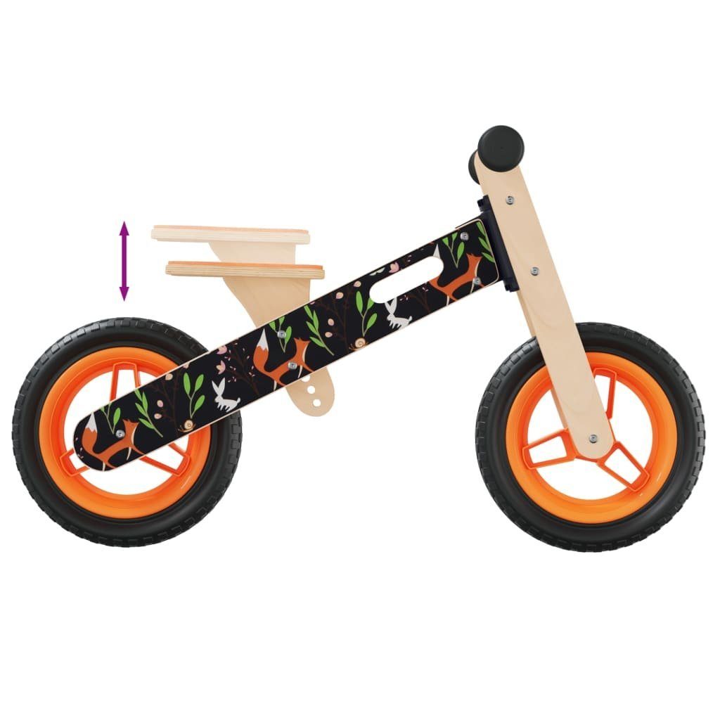 Laufrad vidaXL Orange Kinder für Bedruckt Tretfahrzeug