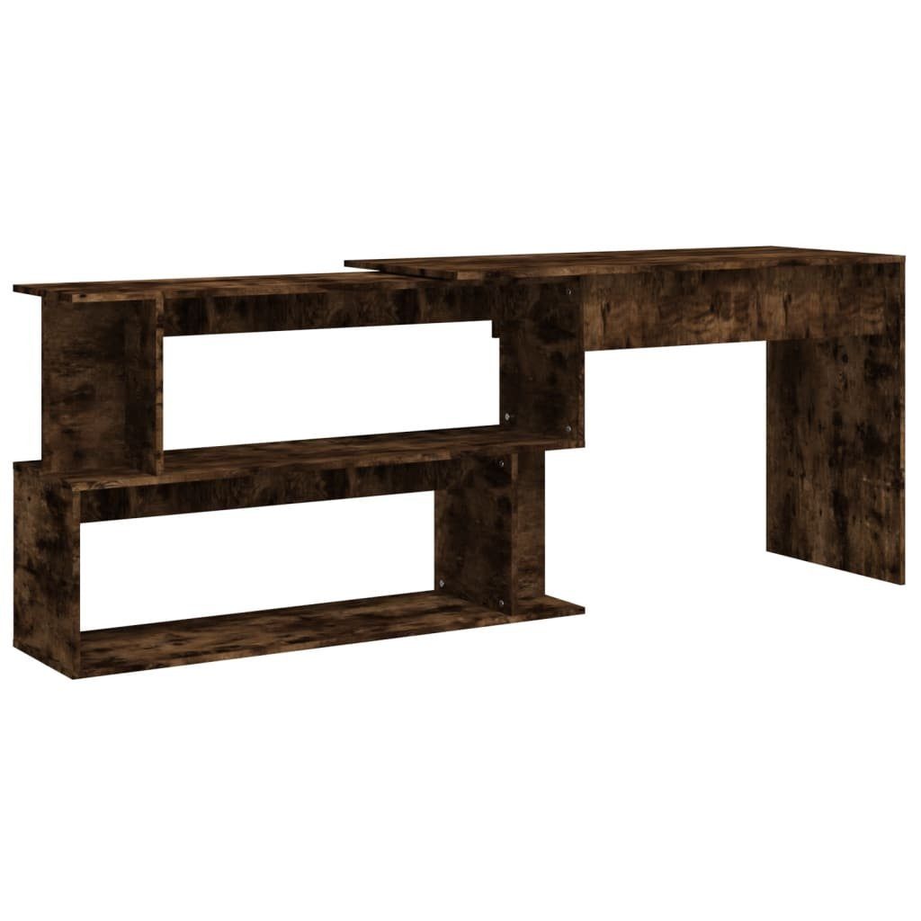 vidaXL Schreibtisch NA Eckschreibtisch Räuchereiche 200x50x76 cm Spanplatte