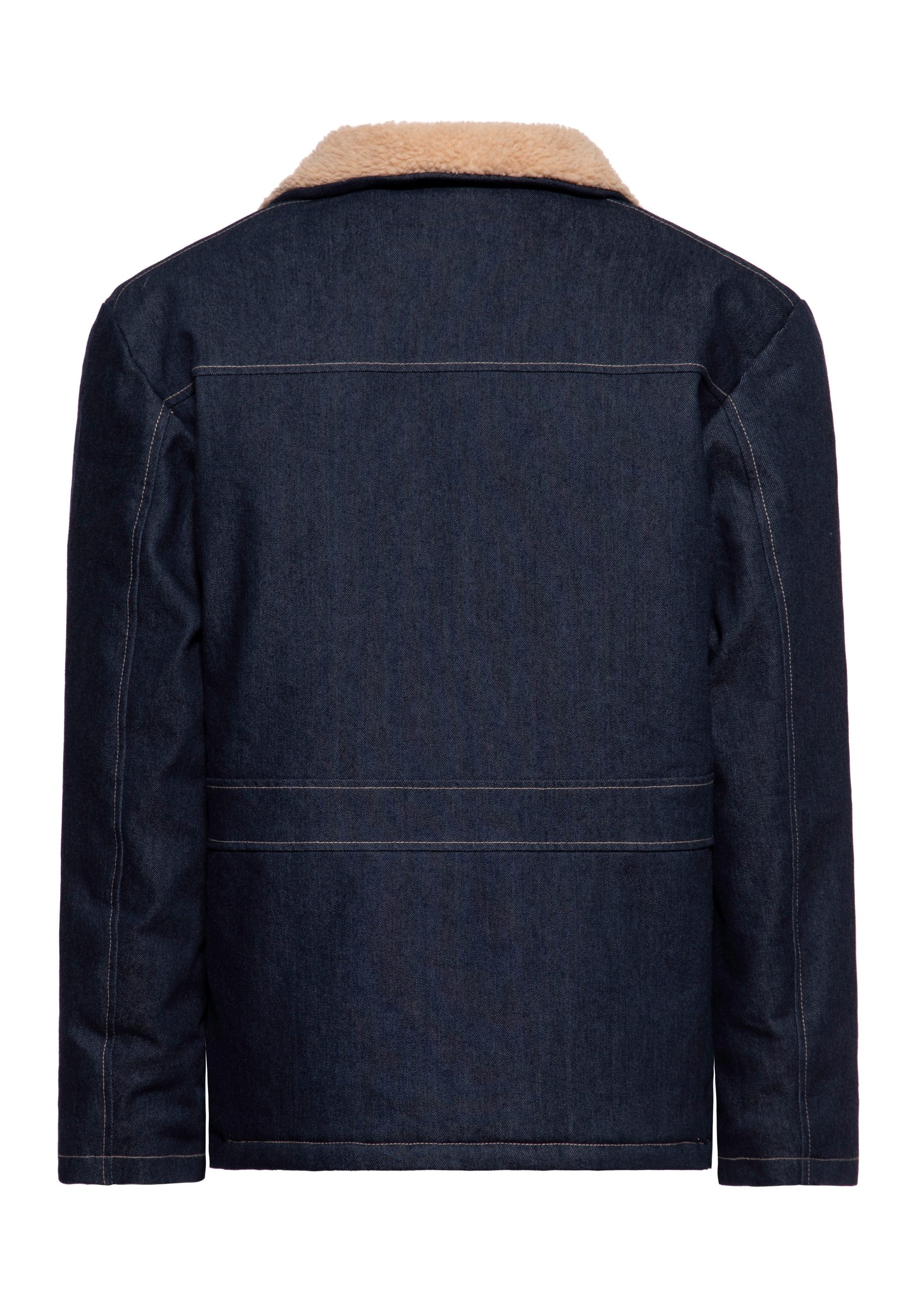 KingKerosin Winterjacke (1-St) im Denim-Look