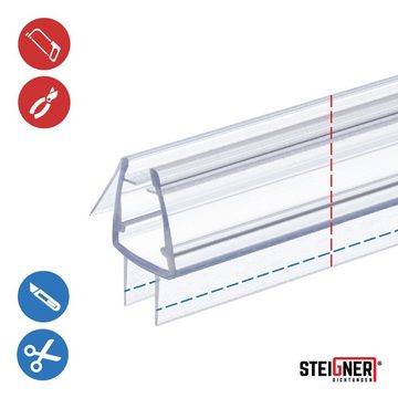 STEIGNER Duschdichtung UK20-10 gerade, L: 30 cm, (1 Stück Packung, Einzeldichtung), für 10mm bis 11mm Glasstärke