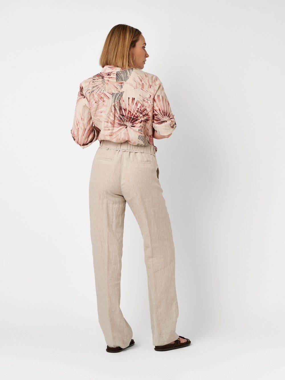 TONI Hemdbluse Clay mit tropischem Print