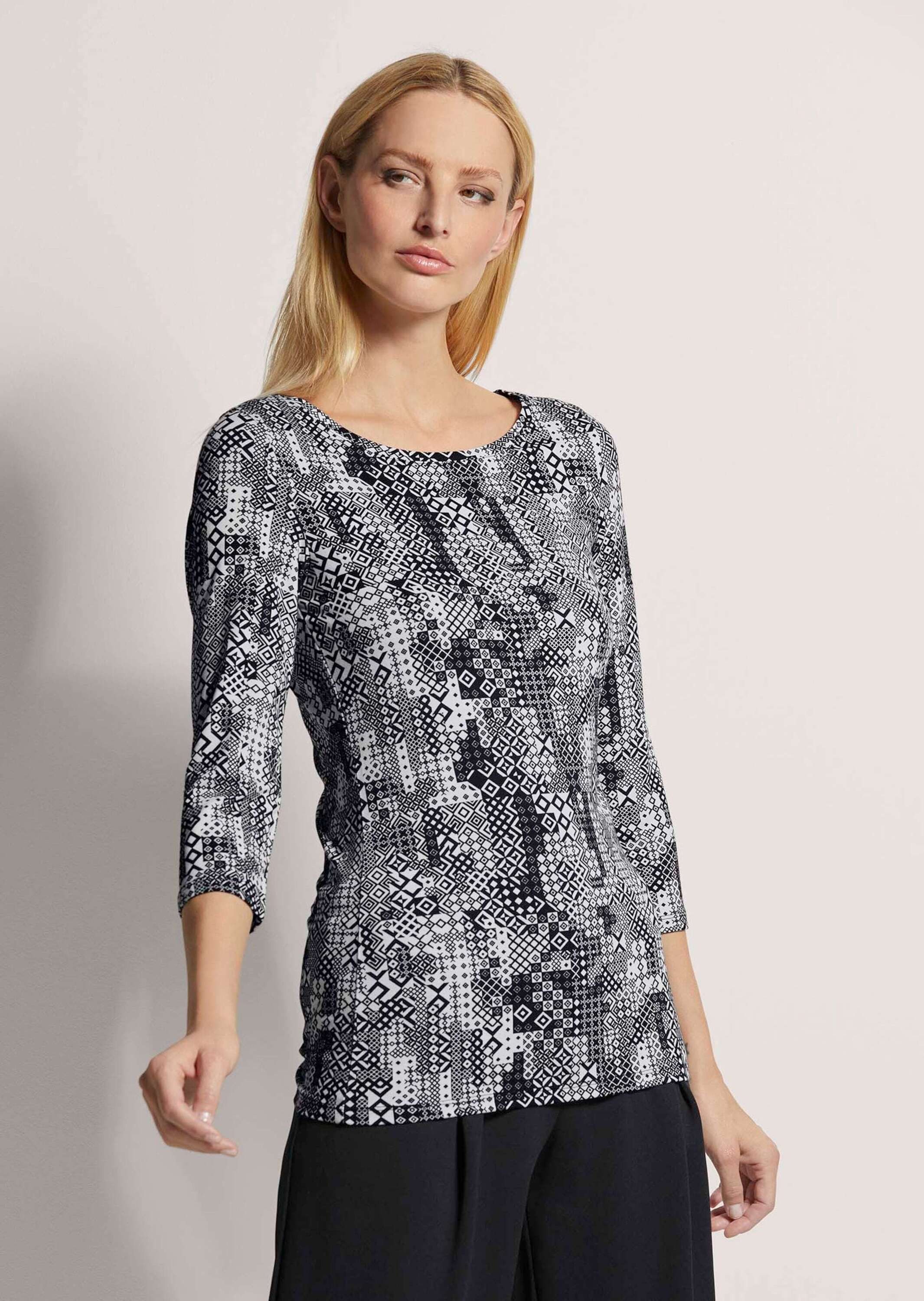 MADELEINE 3/4-Arm-Shirt Rundhals-Shirt mit 3/4-Ärmeln