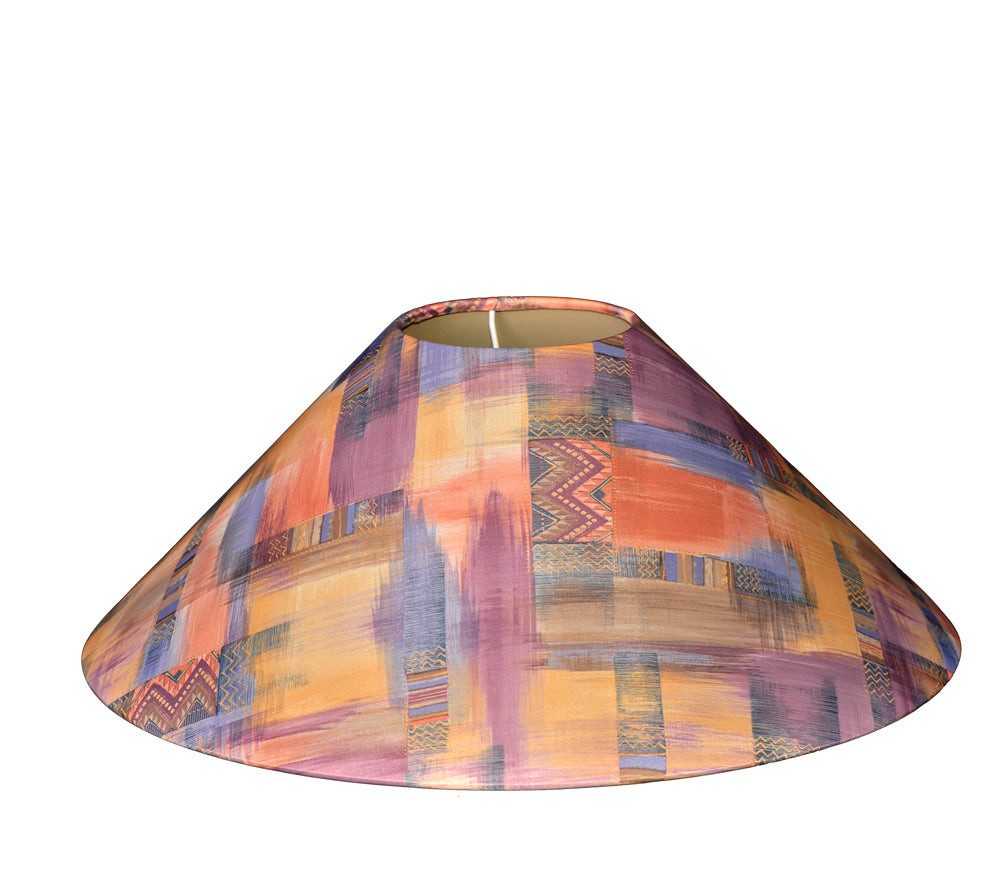 Dirk Davids Leuchten GmbH Лампыschirm Лампыschirm für Tischleuchte in Rund Ajako mehrfarbig bund 45-12-24cm, Exklusives Design