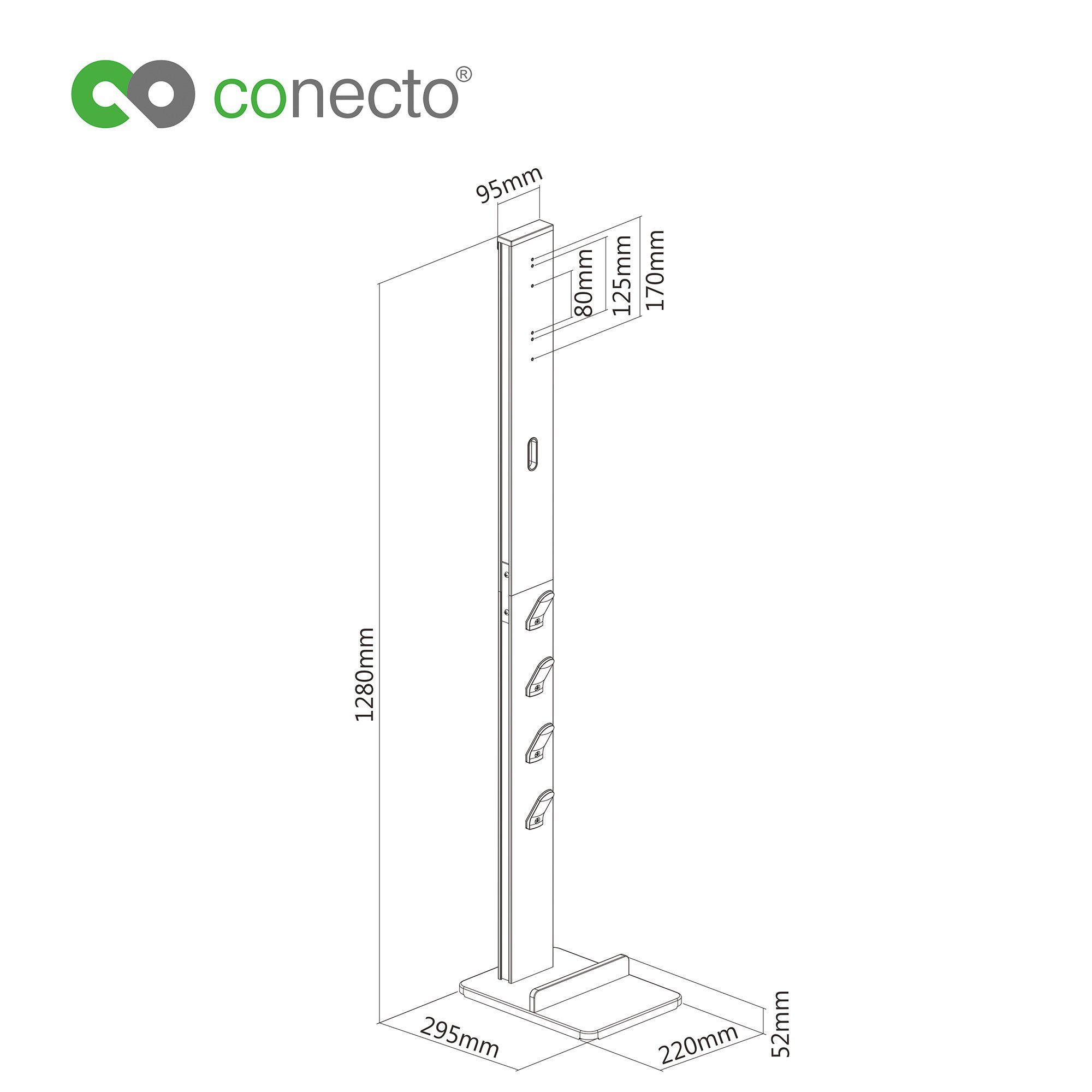 conecto Halterung conecto Staubsauger Standfuß Organizer für Dyson