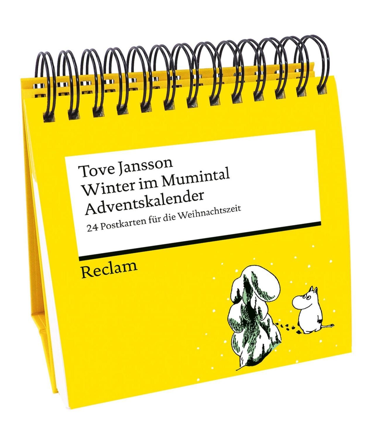 Reclam Verlag Wandkalender Winter im Mumintal. Adventskalender