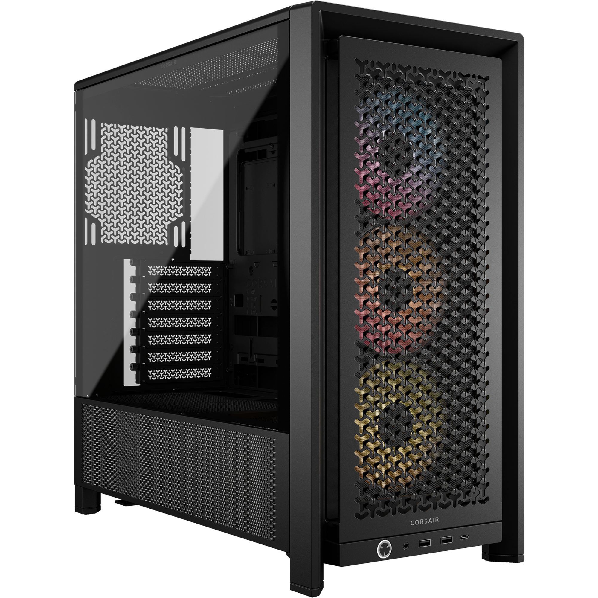 Corsair PC-Gehäuse Corsair FRAME 4000D RS ARGB, Tower-Gehäuse, (Tempered Glass)