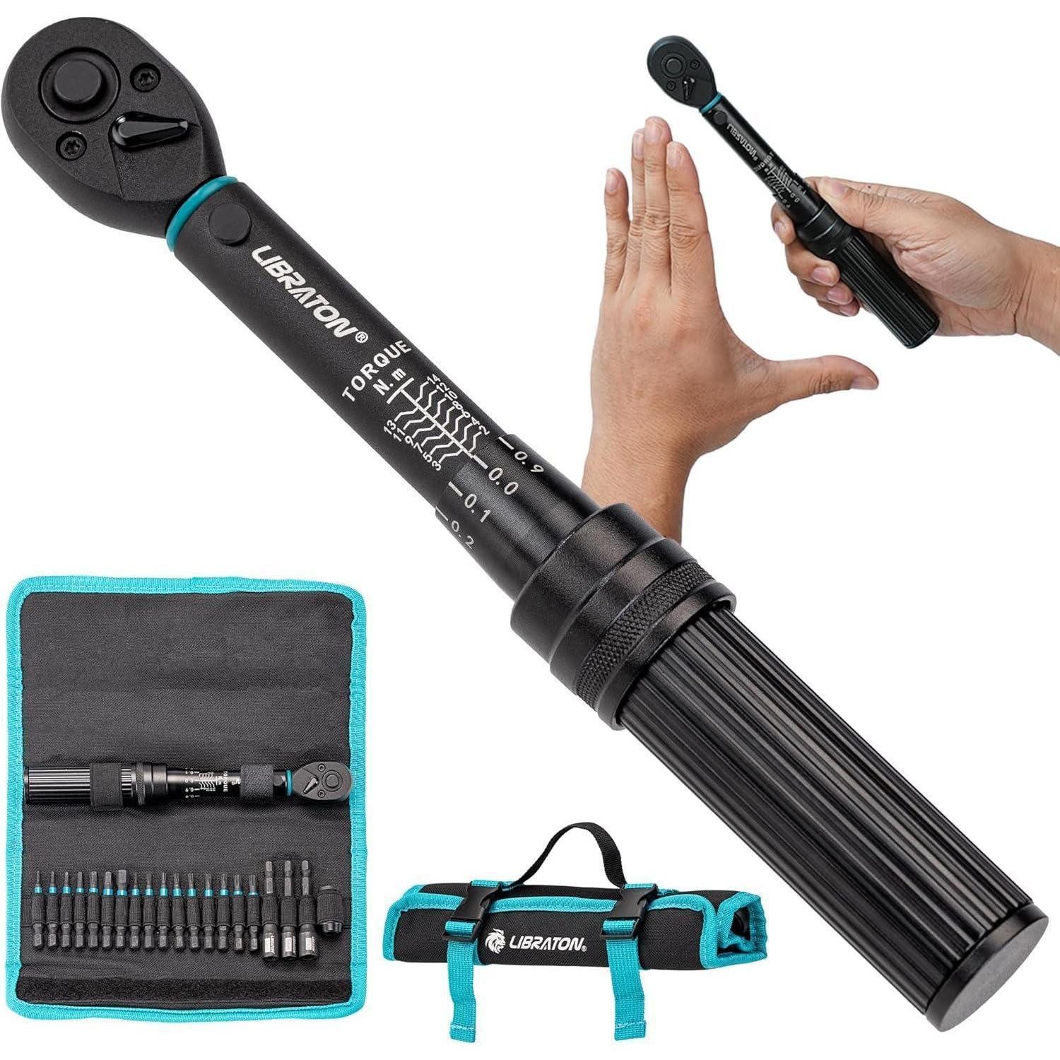 LuxusKollektion Drehmomentschlüssel Drehmomentschlüssel 1 4 Zoll 0,1 Nm Torx Fahrrad 2-14Nm (1 St)