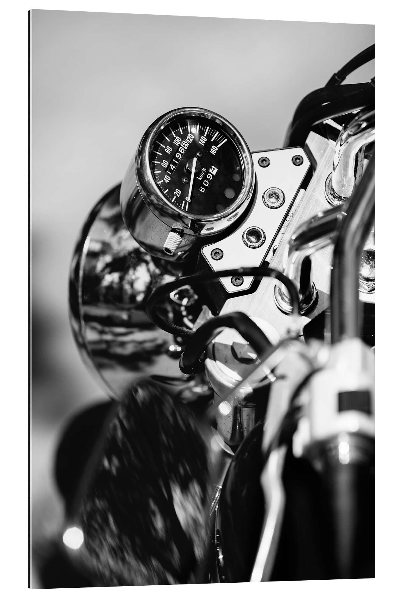 Posterlounge XXL-Wandbild Editors Choice, Tachometer eines Motorrades, Fotografie