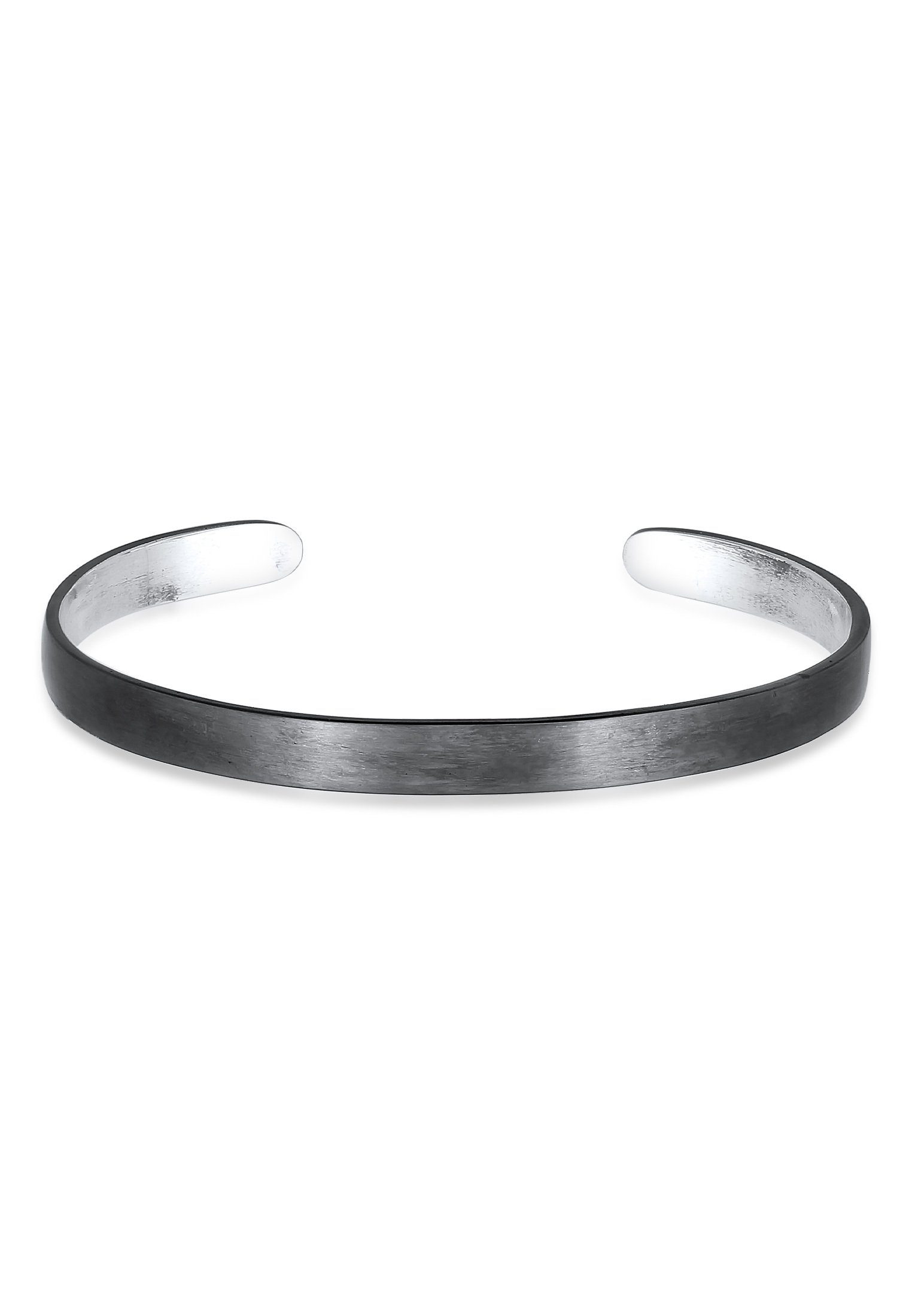 Kuzzoi Armband Herren Basic Bangle Matt 925 Silber