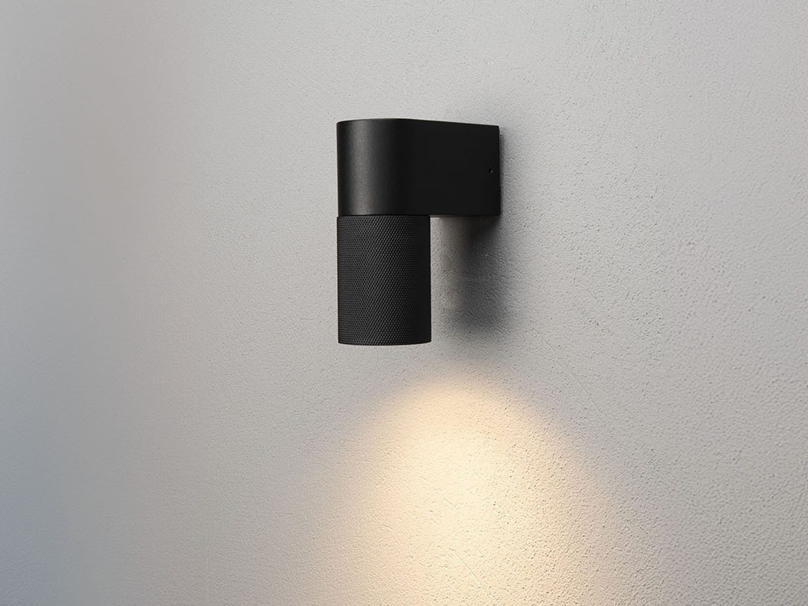 KONSTSMIDE LED Außen-Wandleuchte, LED wechselbar, Warmweiß, Kleine indirekte Außenleuchte zur Fassaden-beleuchtung, Höhe 14,5cm