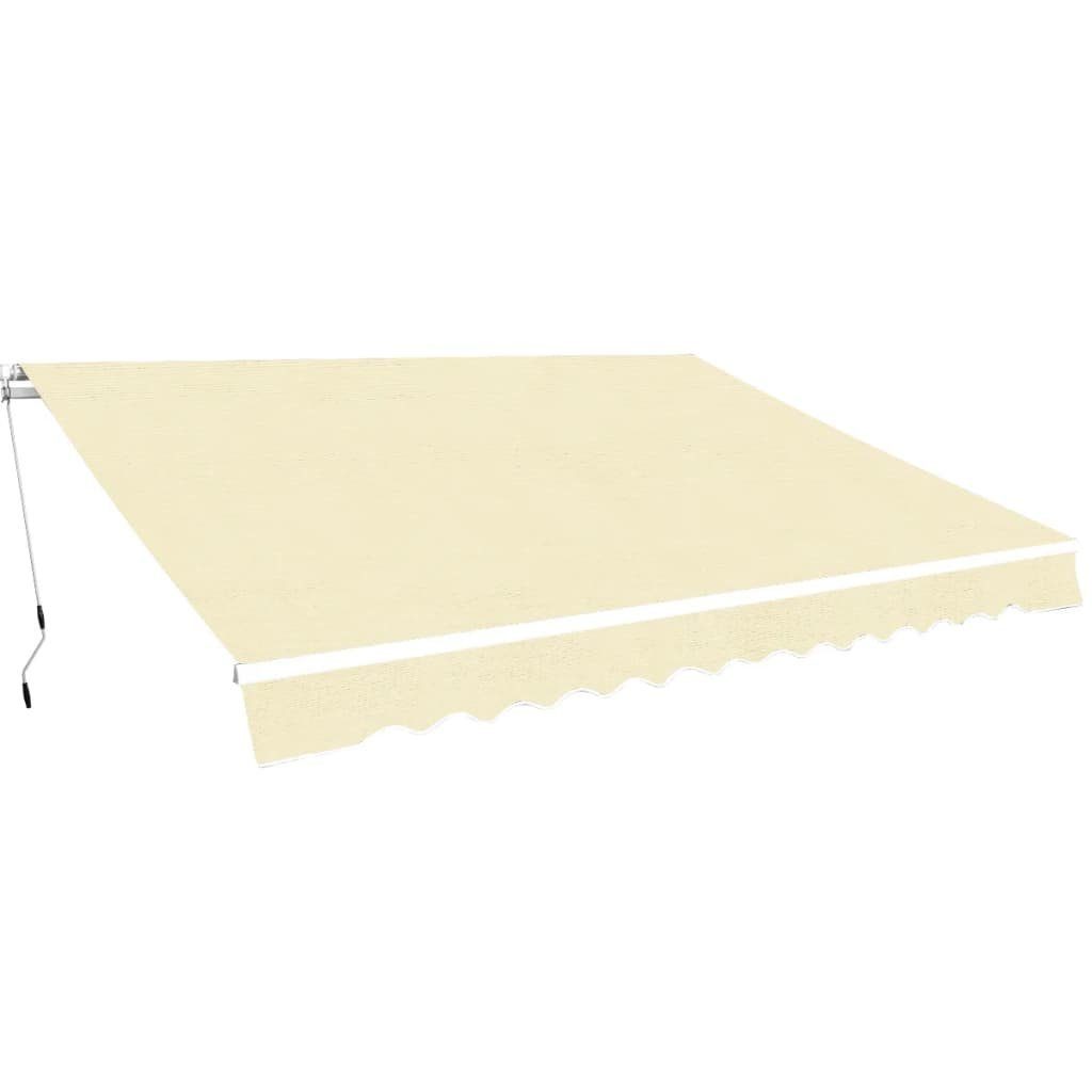 vidaXL Markise Gelenkarmmarkise 400 cm Cremeweiß (1-St)