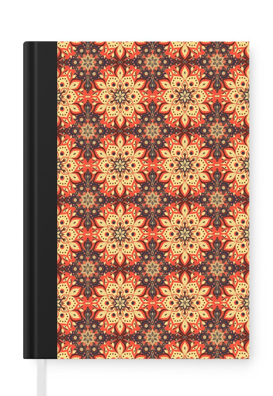 MuchoWow Notizbuch Mandala - Bohème - Design, Journal, Merkzettel, Tagebuch, Notizheft, A5, 98 Seiten, Haushaltsbuch