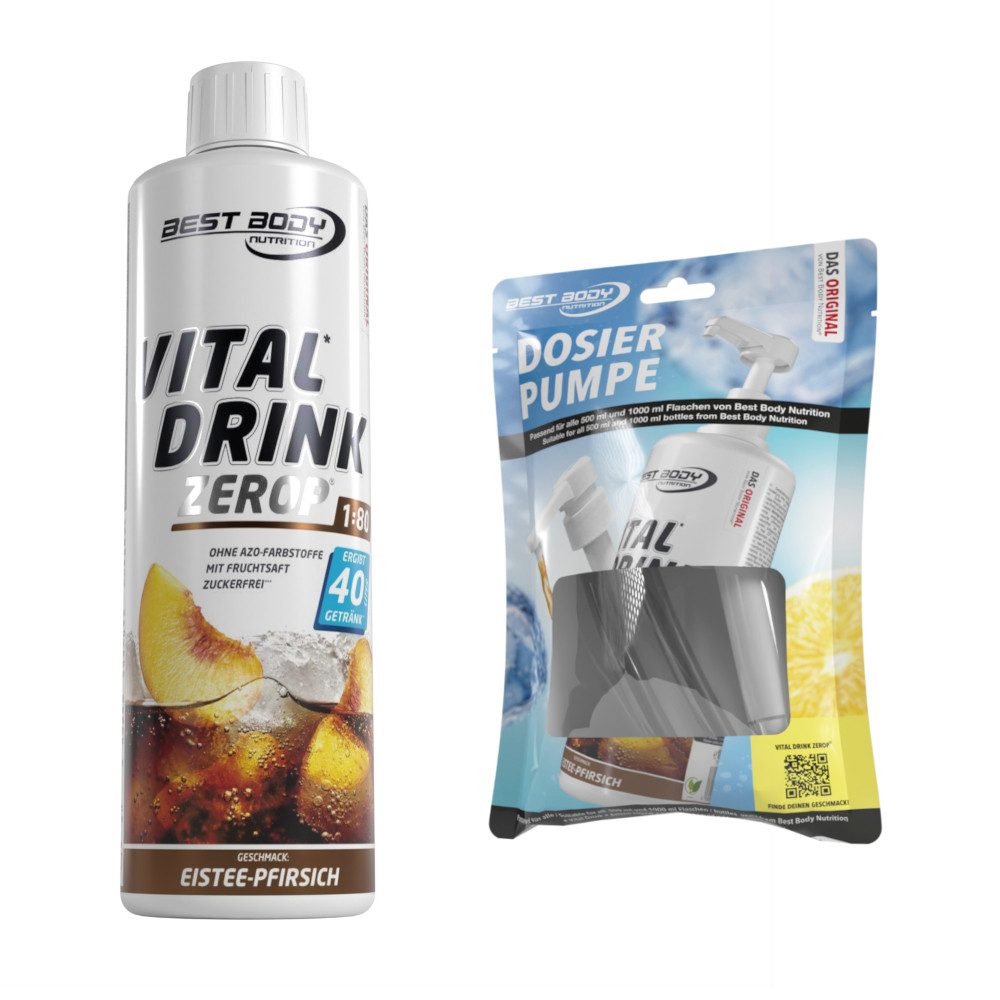 Best Body Nutrition 0,5 L Vital Drink Zerop Bundle Flüssigkeit, Getränk