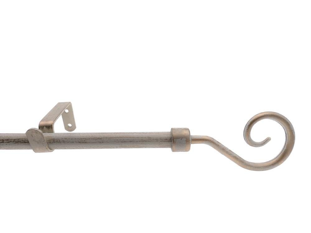 DécoProfi Gardinenstange Gardinenstange SPIRALE ausziehbar, 1-läufig, günstig online kaufen