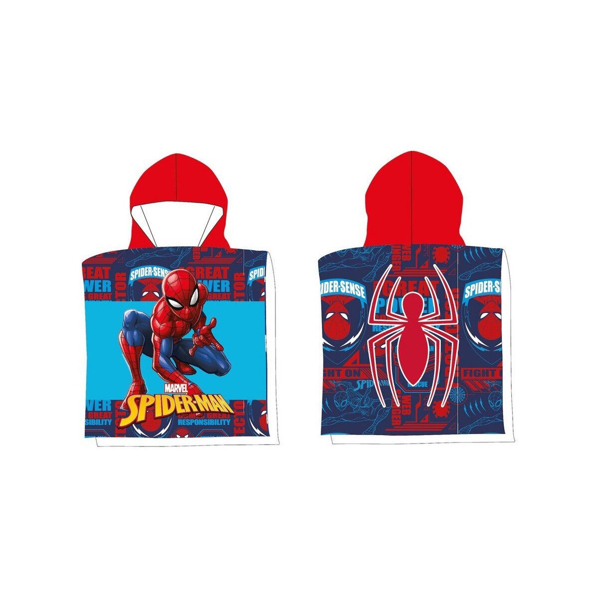 Spiderman Poncho Spider-Man Spider Sense Poncho 50x100
