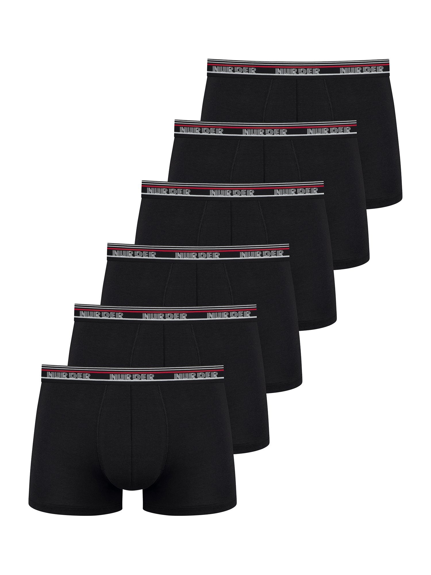 Nur Der Retro Pants Boxer Powerful (6-St) schwarz