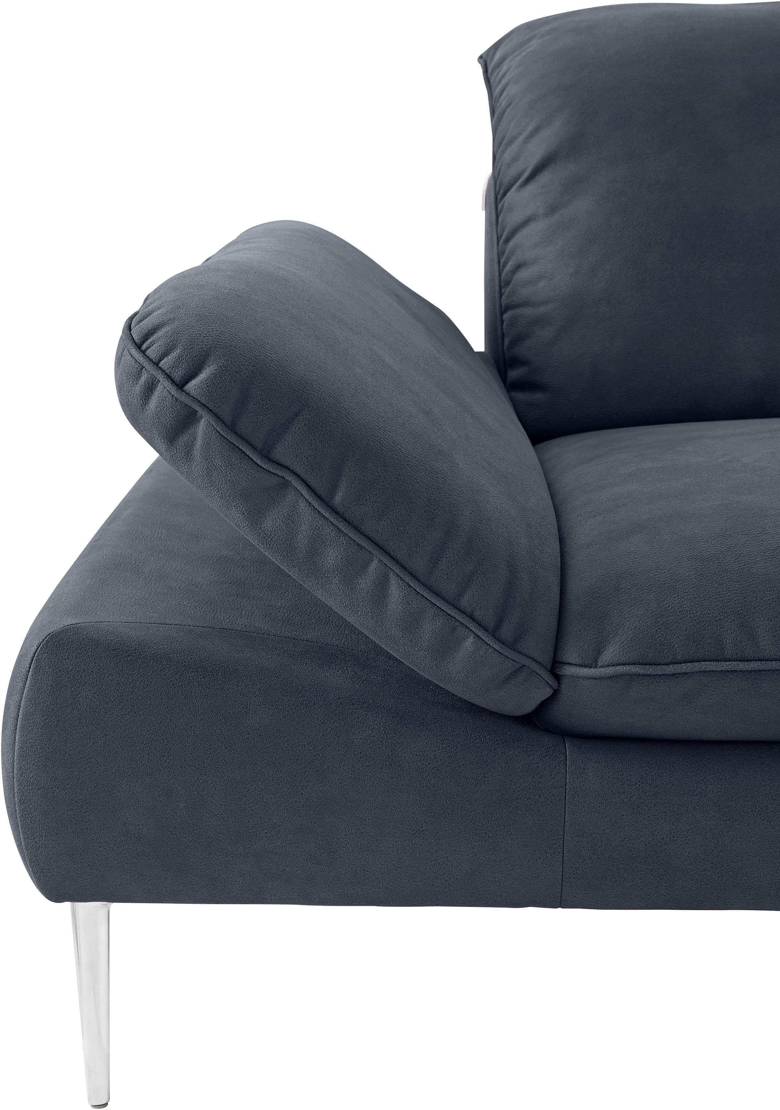 W.SCHILLIG Ecksofa enjoy&MORE, mit glänzend, Chrom 310 cm Breite Sitztiefenverstellung, Füße