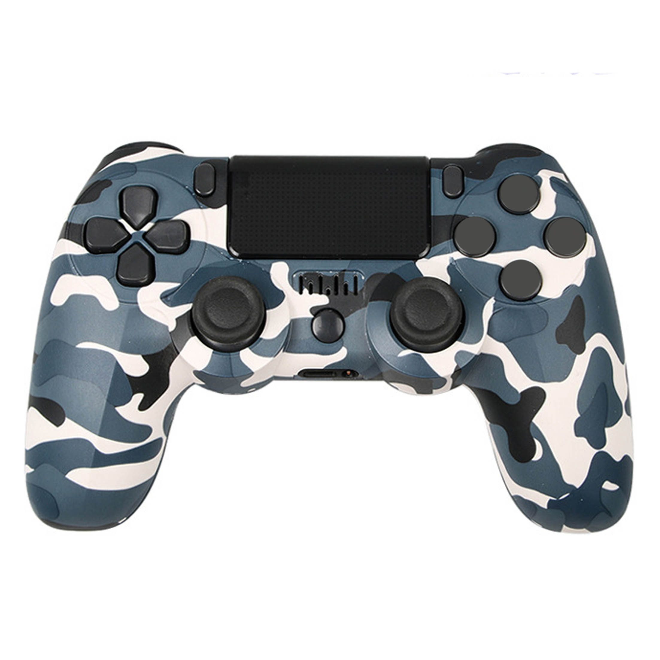 KINSI Wireless Gamepad, Controller, Bluetooth, für PS4 PlayStation 4-Controller (Doppelte Vibration, wiederaufladbare Batterie)