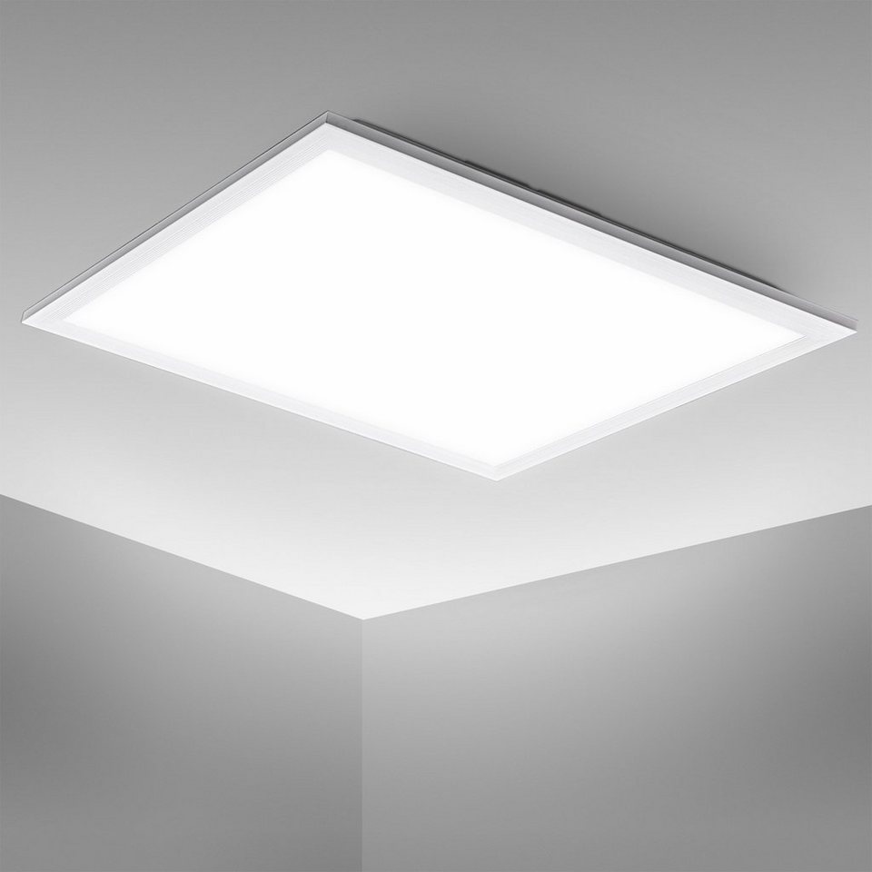 B.K.Licht LED Deckenleuchte BK_DP1324 LED Panel-Deckenlampe, 22W,  Neutralweiße Lichtfarbe, LED fest integriert, Neutralweiß, 4.000K, 2.200Lm,  Ultra-Flach 6cm, 45x45cm (LxB)