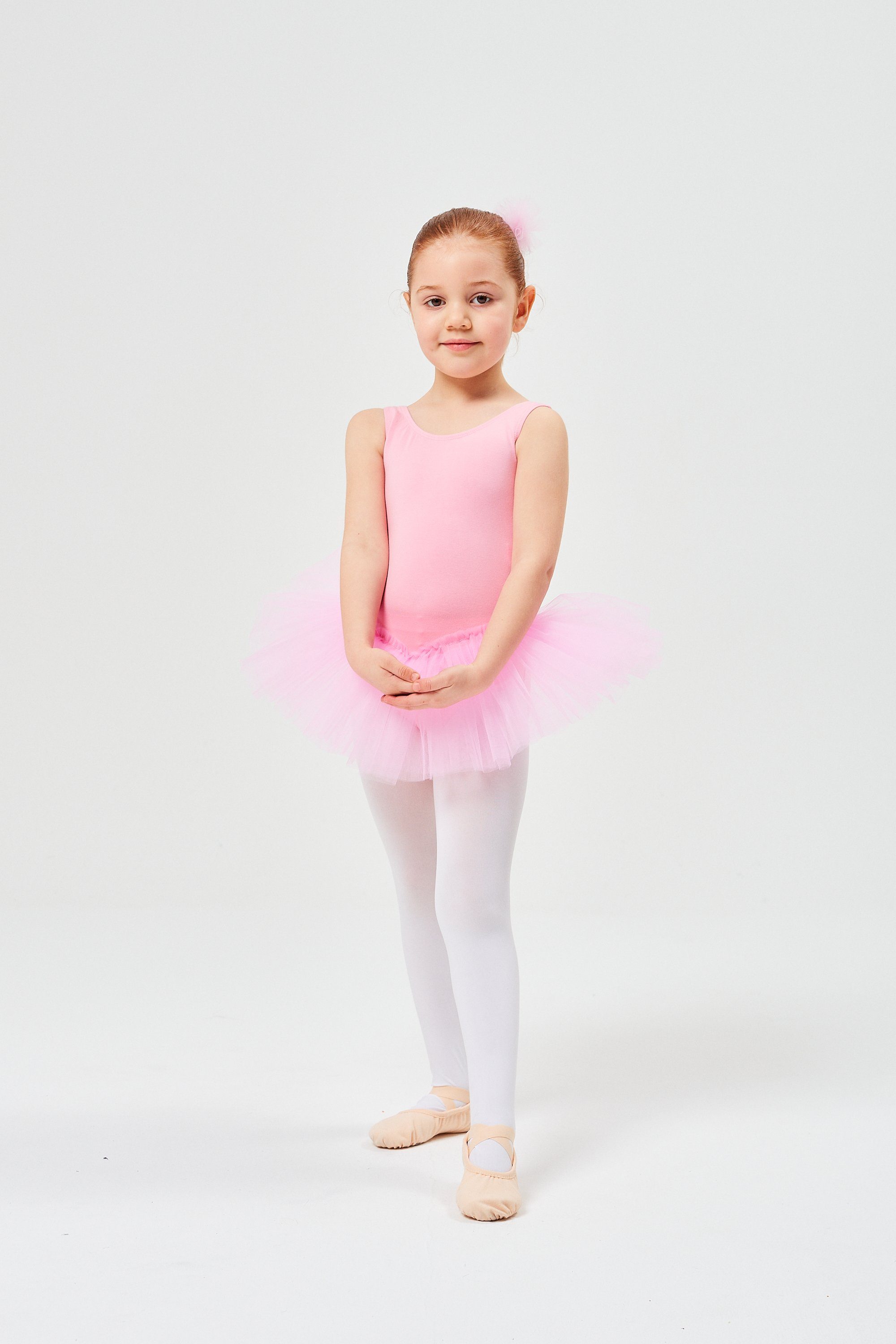 tanzmuster Tüllkleid Ballett aus Baumwolle, ärmellos Anabelle Tutu weicher Mädchen Ballettkleid rosa für