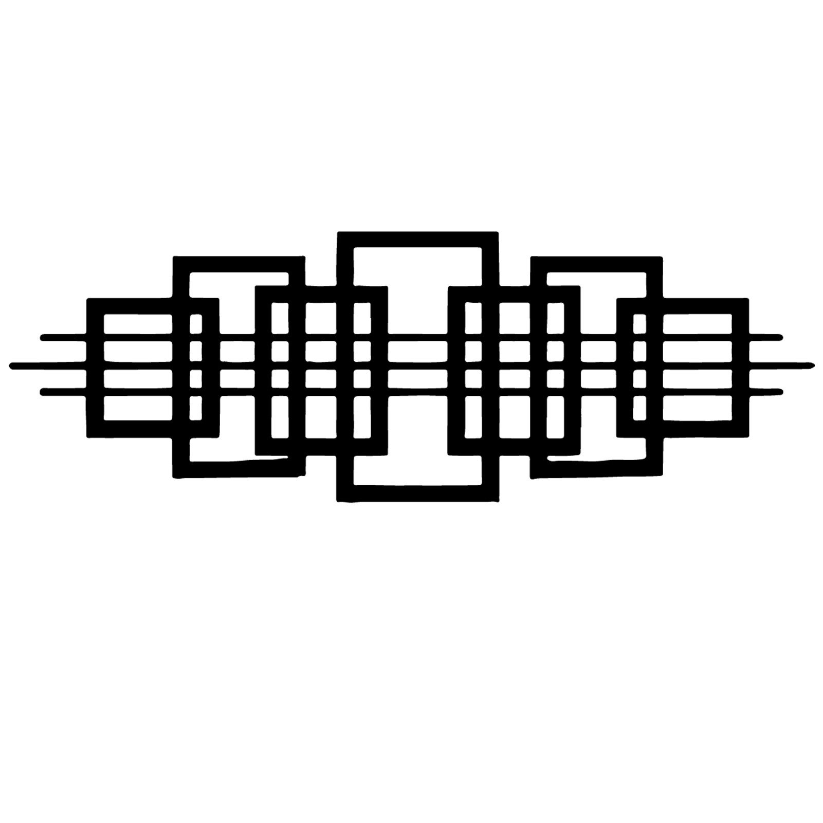 Jumpeak Wanddekoobjekt Geometrische Linien Metall Kunst Wanddekorationen, minimalistisch, Hergestellt aus Metall,Vier Farben zur Auswahl,90X30cm