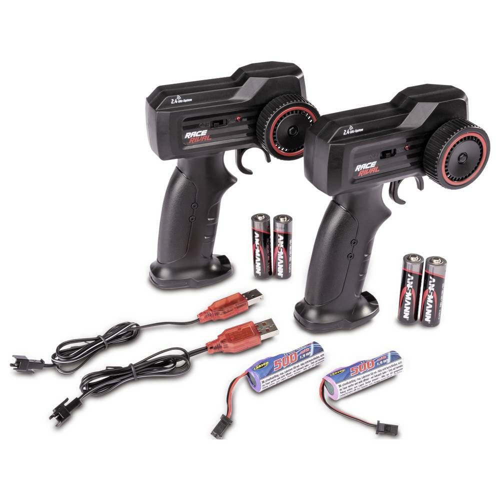 CARSON Modellauto 1:12 Race Rival Combo 2.4G 100% RTR 500404297, inkl. Akku und Ladekabel, mit Lichteffekt