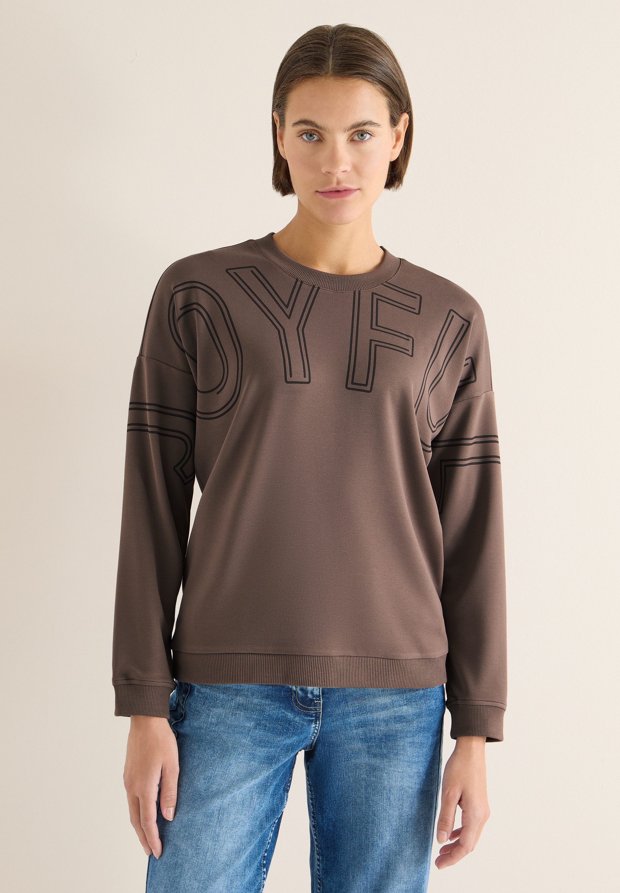 CECIL Langarmshirt mit Frontprint