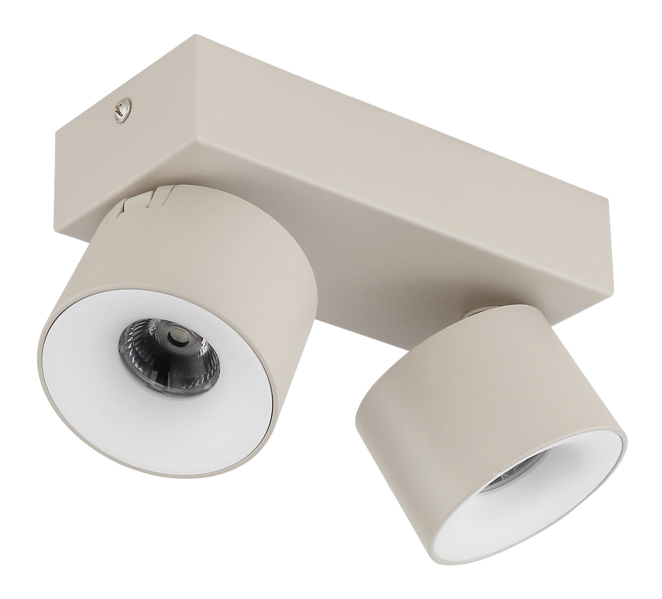 GLOBO LIGHTING LED Deckenspot RAE, LED fest integriert, Warmweiß, LED Strahler Sand, Aluminium/Opal, dreh-/schwenkbar, LED 6W