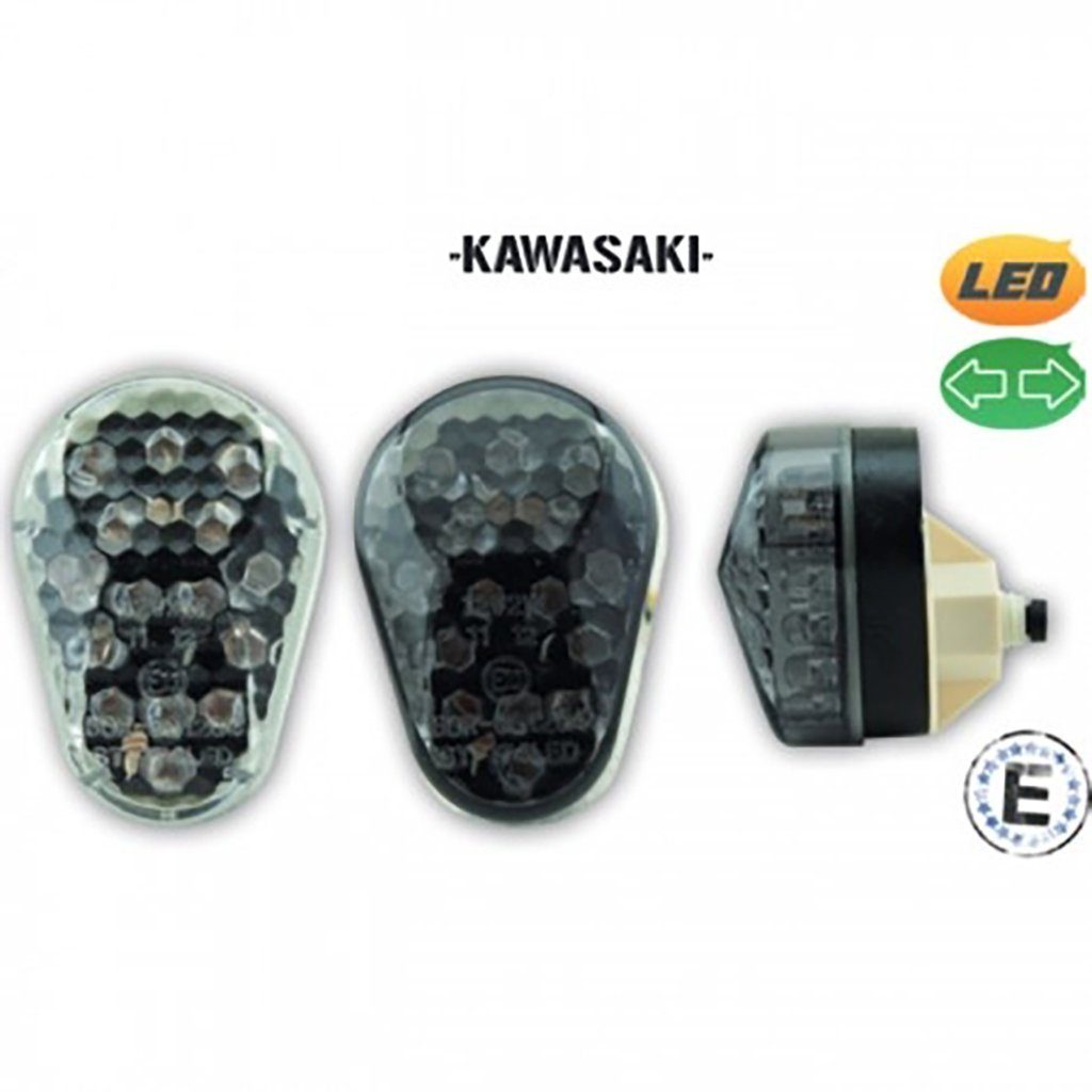 IBEX Blinker LED-Verkleidungsblinker Kawasaki, klar, Paar