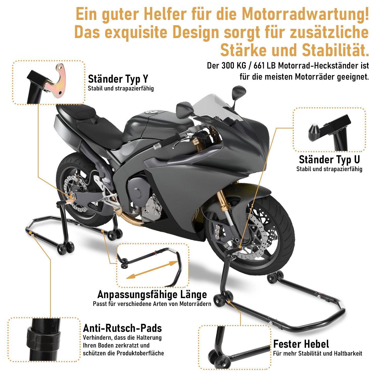 Motorradheber Front