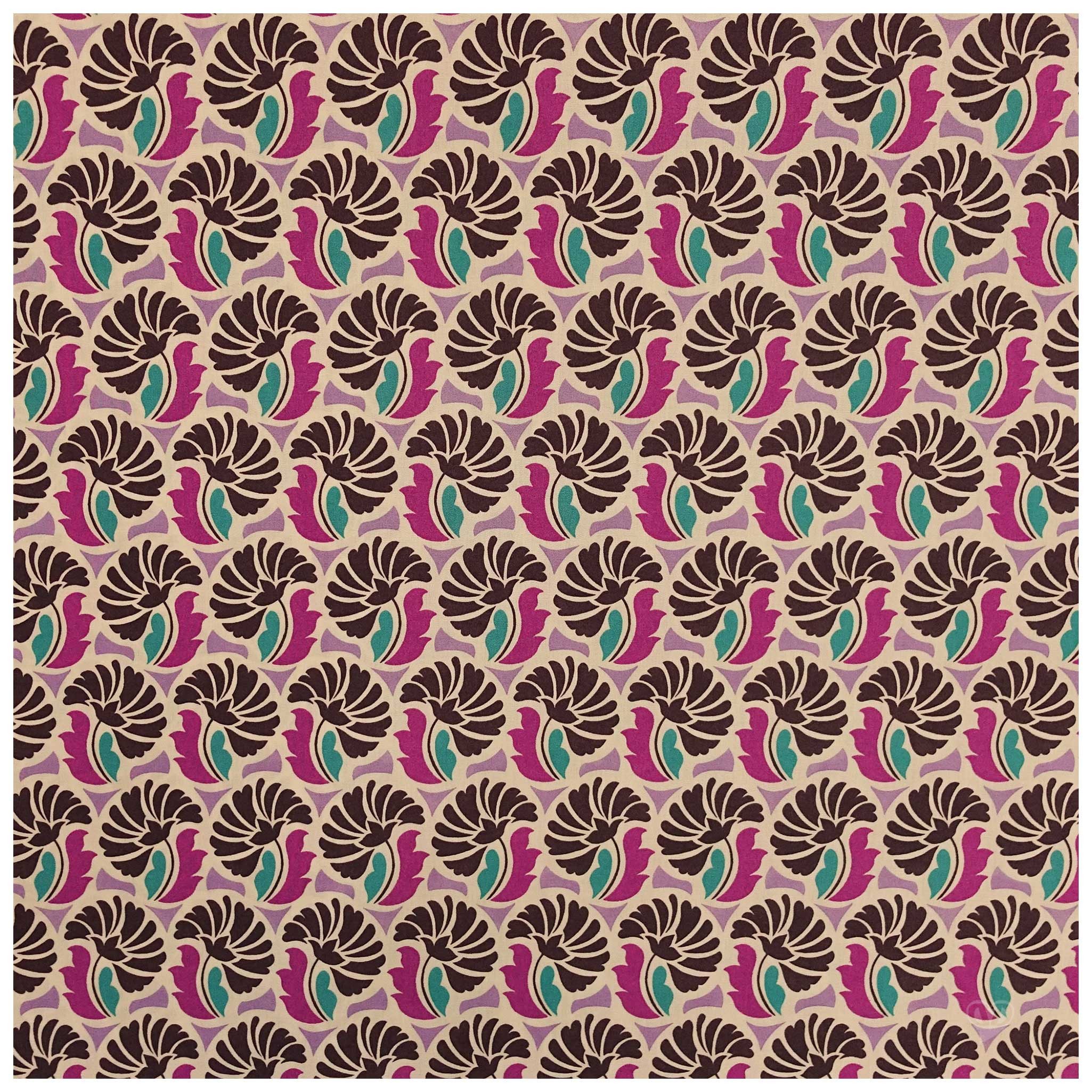 maDDma Stoff Baumwoll-Stoff Flowers ab 1m x 148 cm Sommerstoff Stoff Baumwolle, Motiv 3