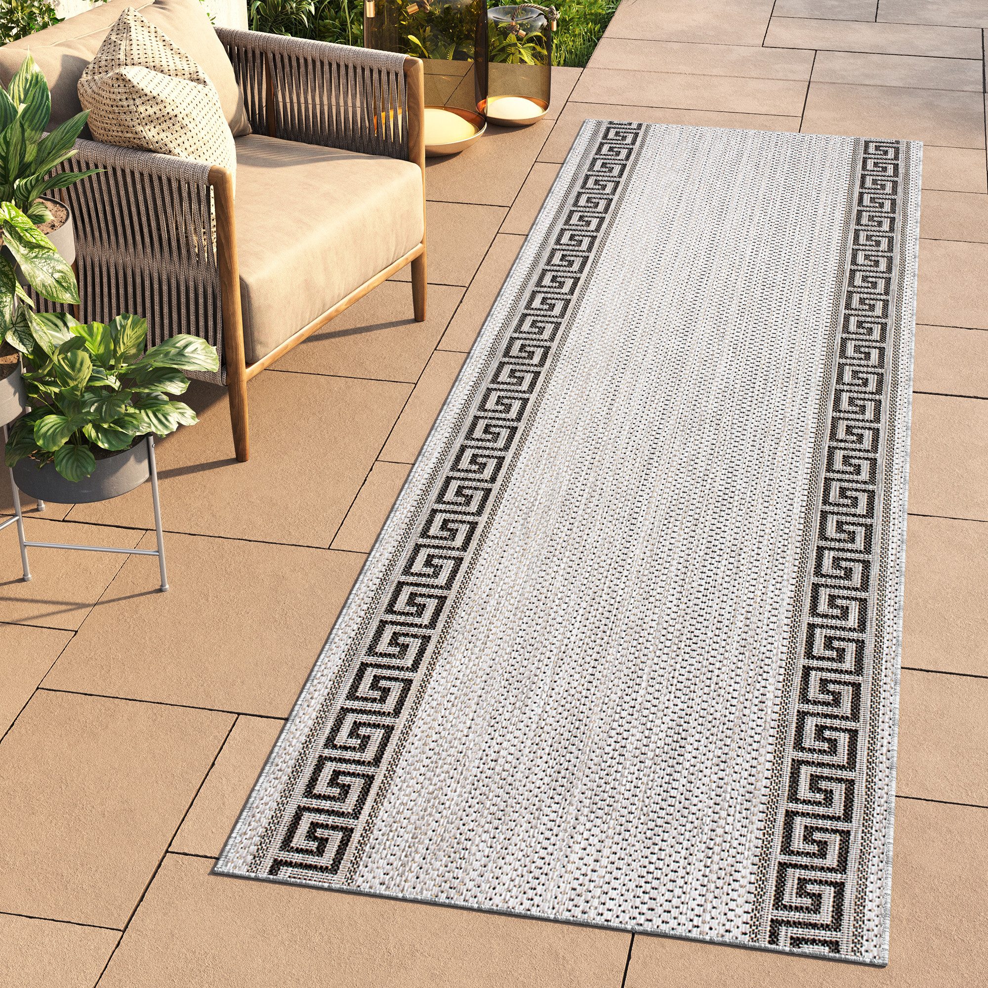 Tapiso Küchenläufer MELISSA, rechteckig, Höhe: 6 mm, Indoor & Outdoor, UV-beständig, wetterfest, modern