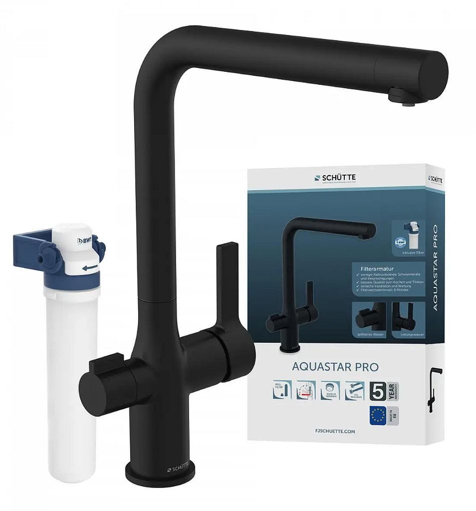 Schütte Küchenarmatur mit separatem Filterwasserhebel und Cold Start AQUASTAR PRO 99860