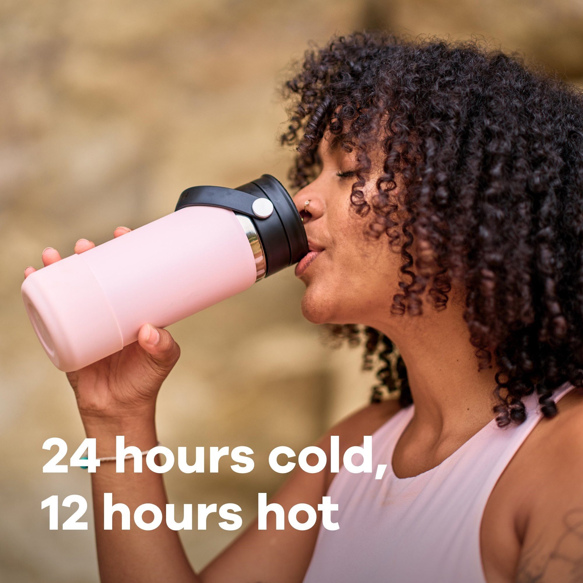 Hydro Flask Trinkflasche 20 OZ Wide Flex Sip Lid, 591 ml, Geeignet für alle Wide Mouth Kappen und Deckel