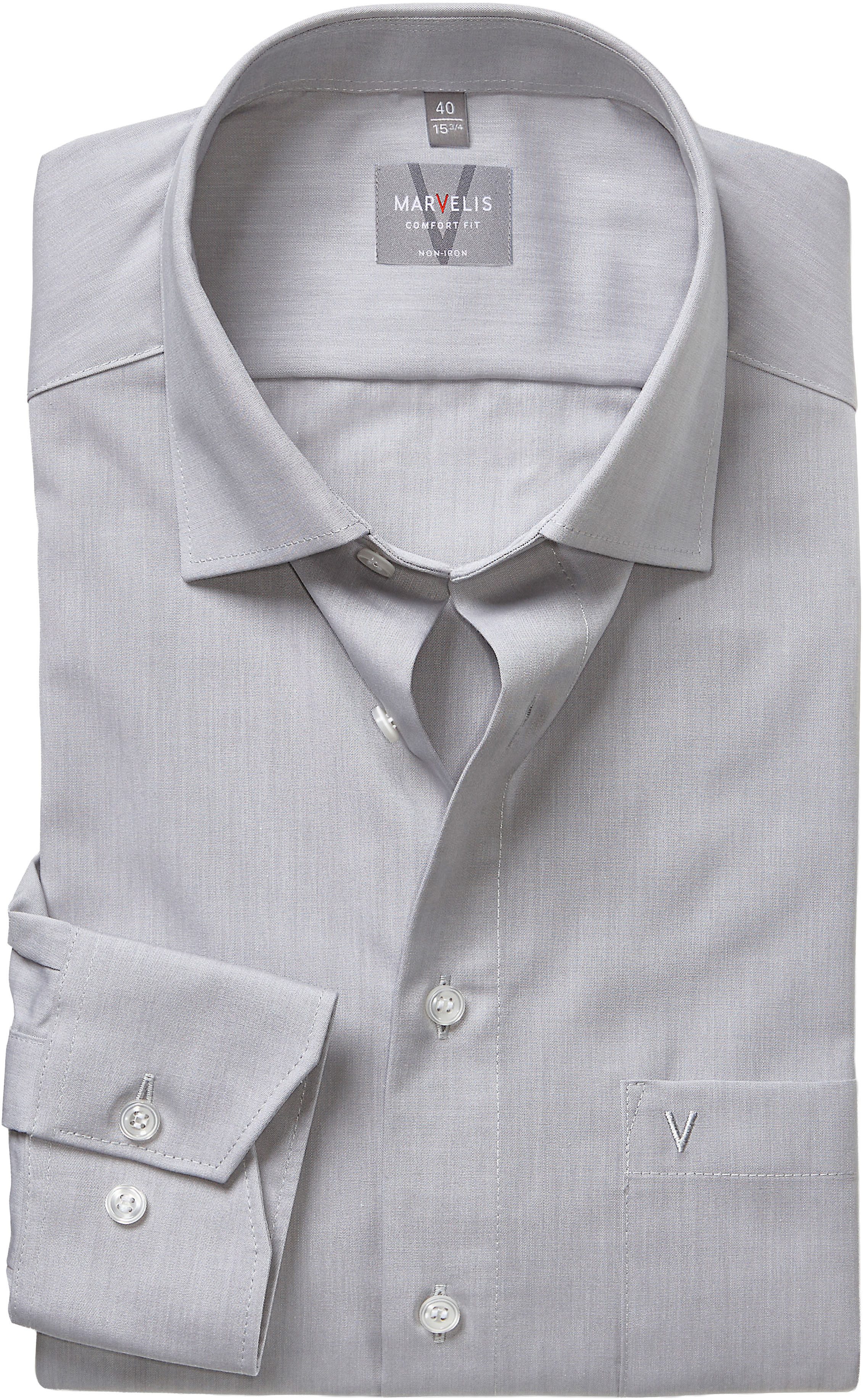 MARVELIS Langarmhemd Businesshemd, comfort fit, New-Kentkragen günstig online kaufen