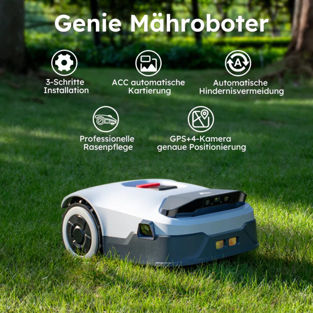Redkey Rasenmähroboter ANTHBOT KI Drahtloser Mähroboter, günstig online kaufen
