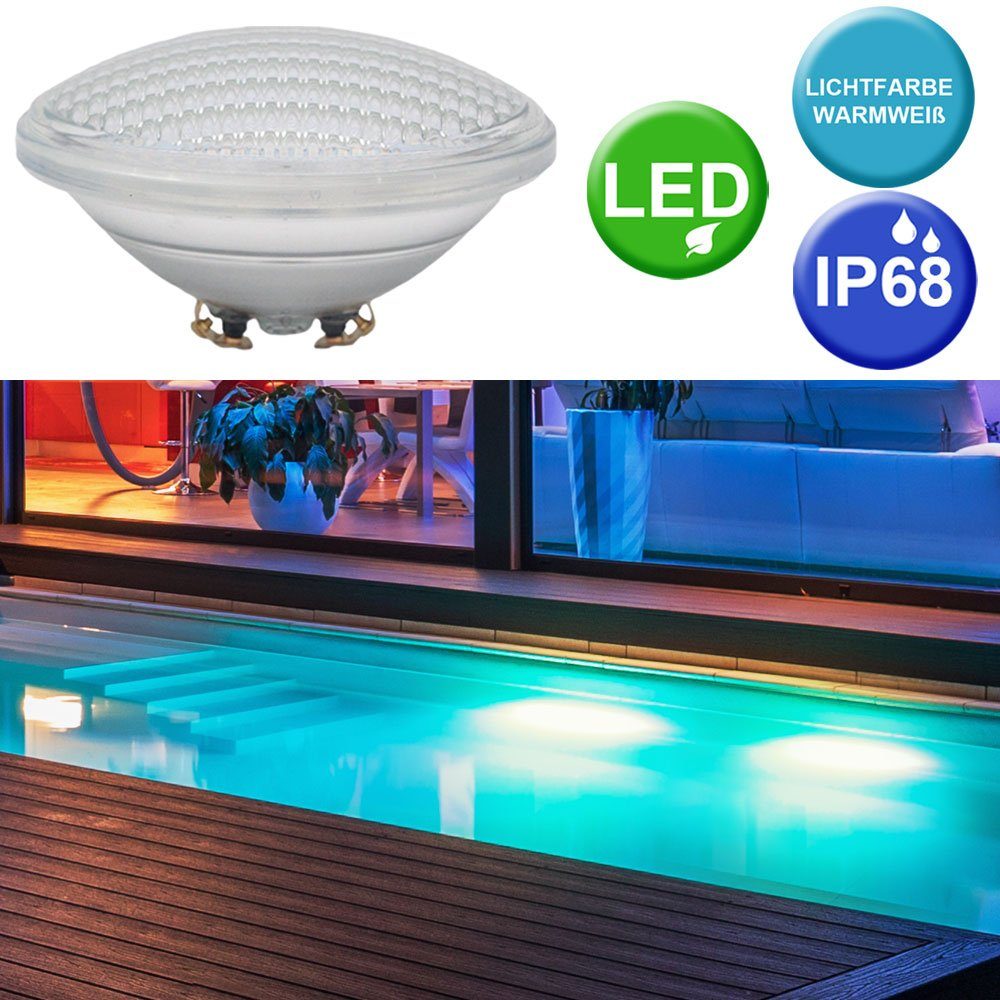 etc-shop LED-Leuchtmittel, Pool Schwimm 8W Swimming LED Set SMD Bad 4er Leuchtmittel Scheinwerfer