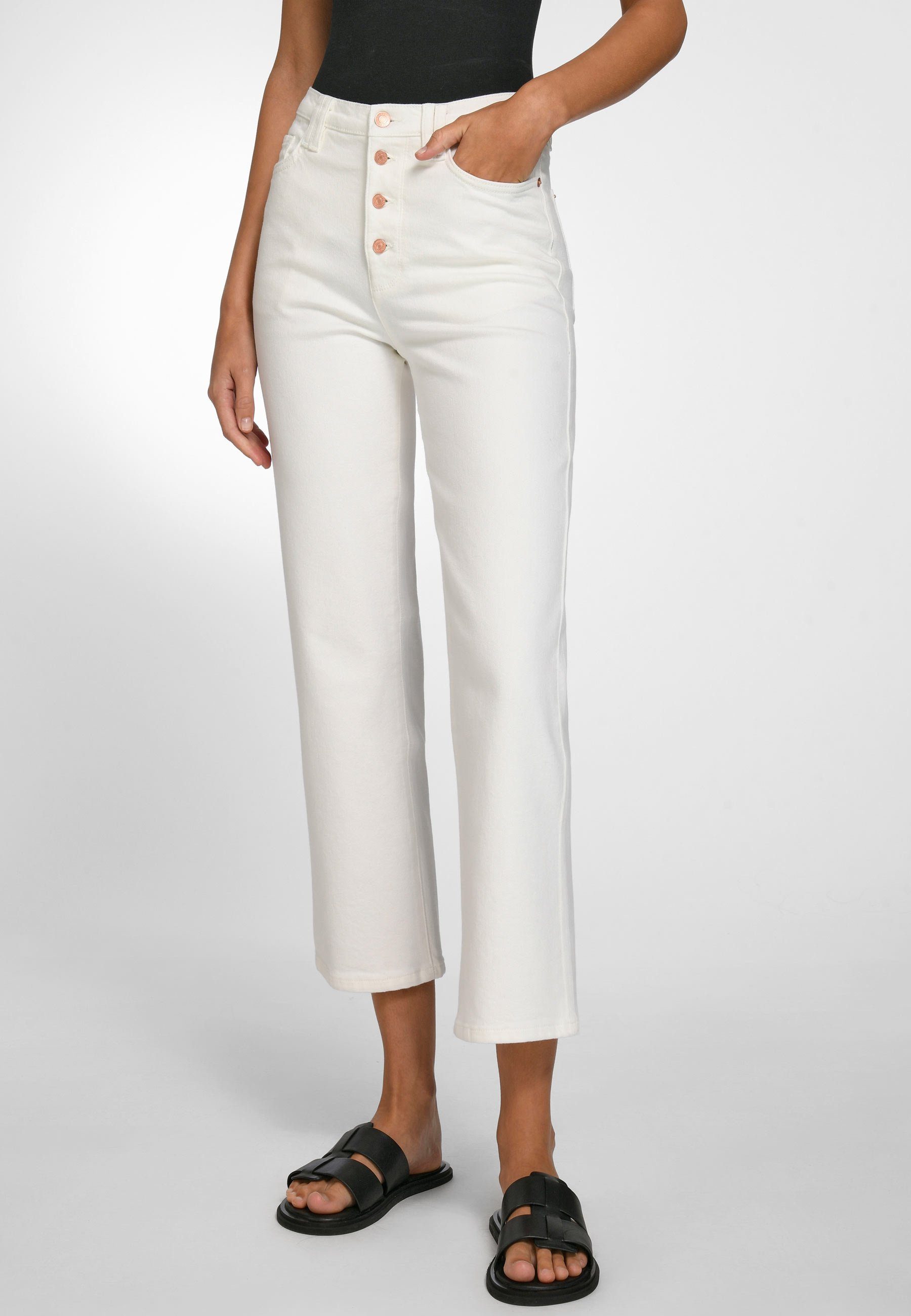 DAY.LIKE 7/8-Jeans mit Taschen white_denim Cotton