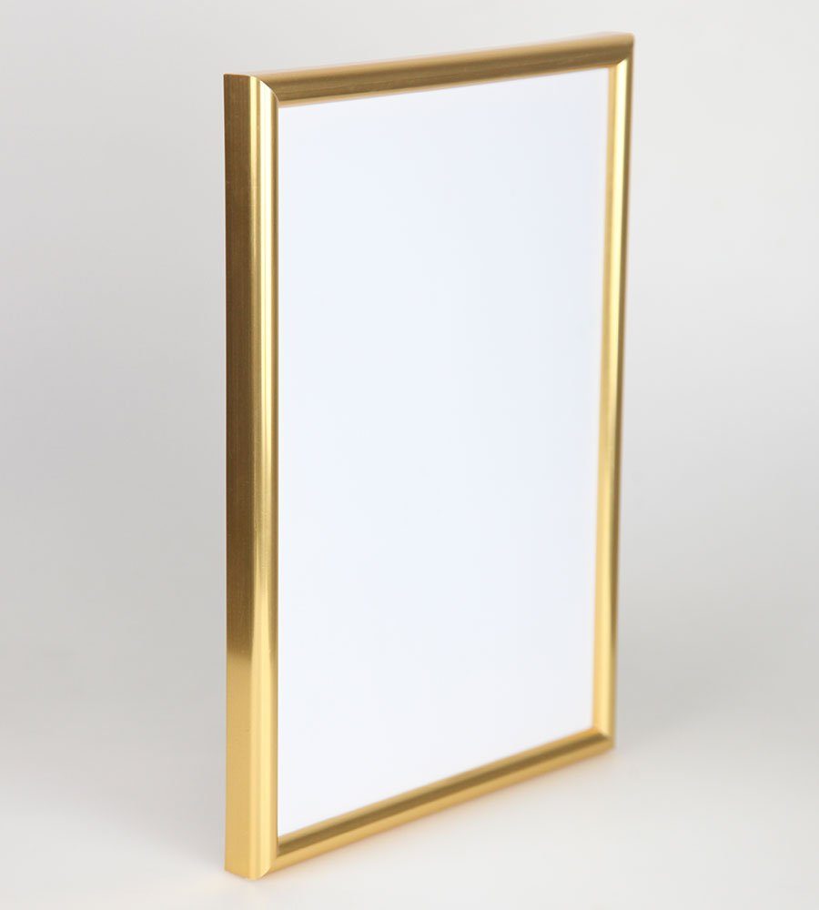 Leichter TREND Schutz ohne mit Gold Komp Classic Plexiglas IDEAL Bilderrahmen Kunststoffbilderrahmen