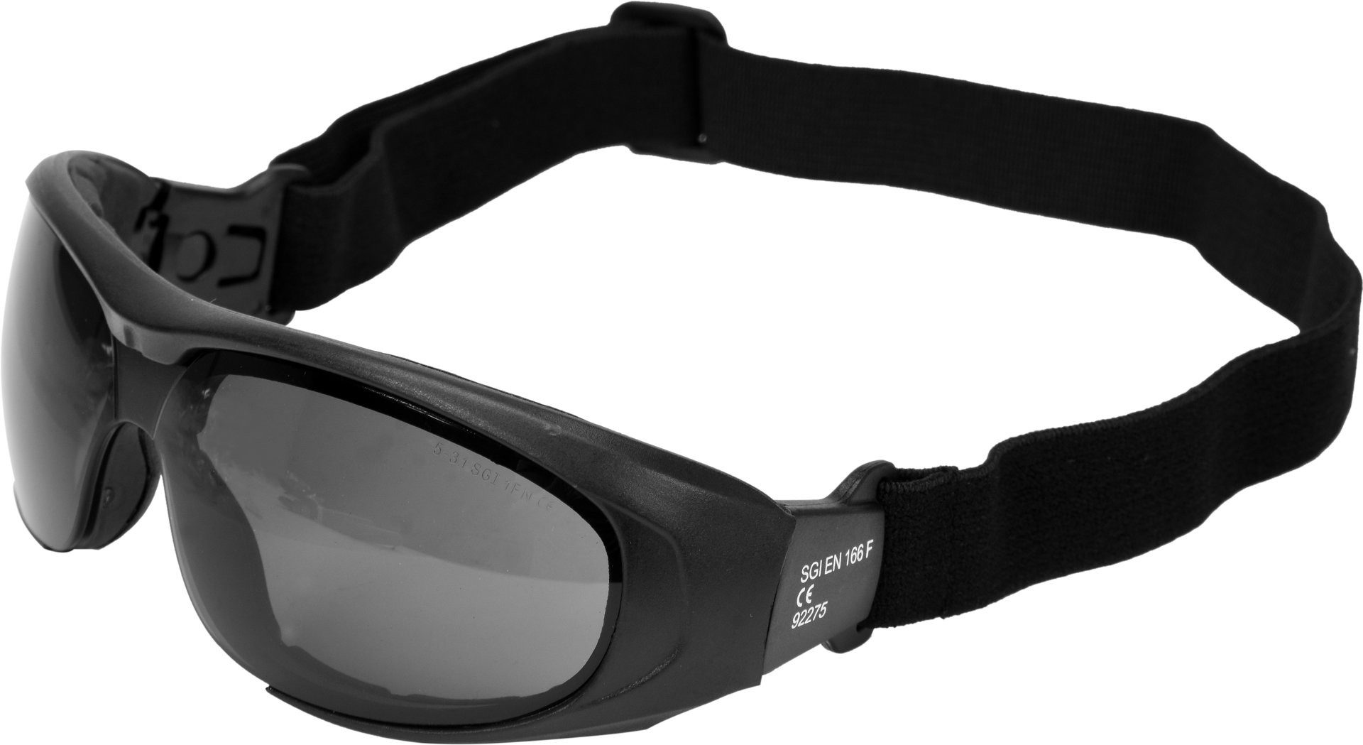 TRIZERATOP Arbeitsschutzbrille Schutzbrille grau mit Band, getönt, beschlagfrei
