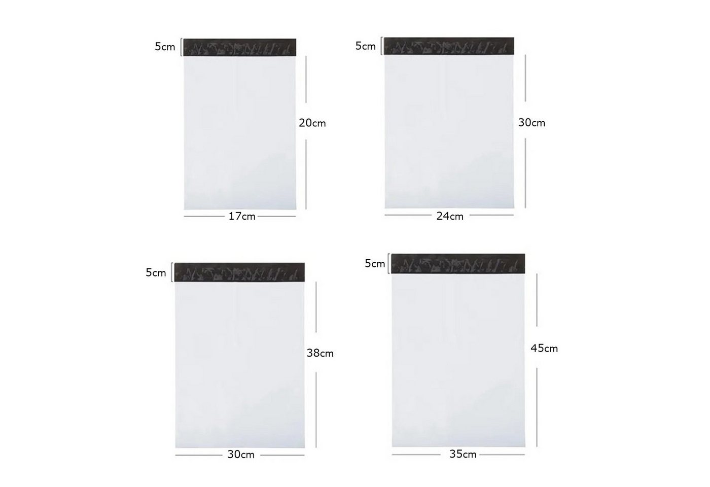 Thumbnail - GoodMarkt Versandtasche Versandtaschen, selbstklebend, praktisch, 100er Pack, Folienversandtaschen, wasserdichte Versand...