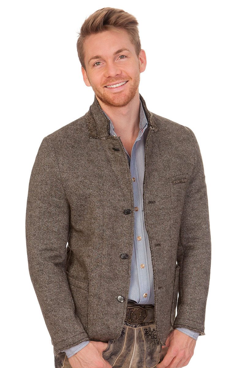 1890 Country Trachtenjanker Френчи - STEYR - oliv