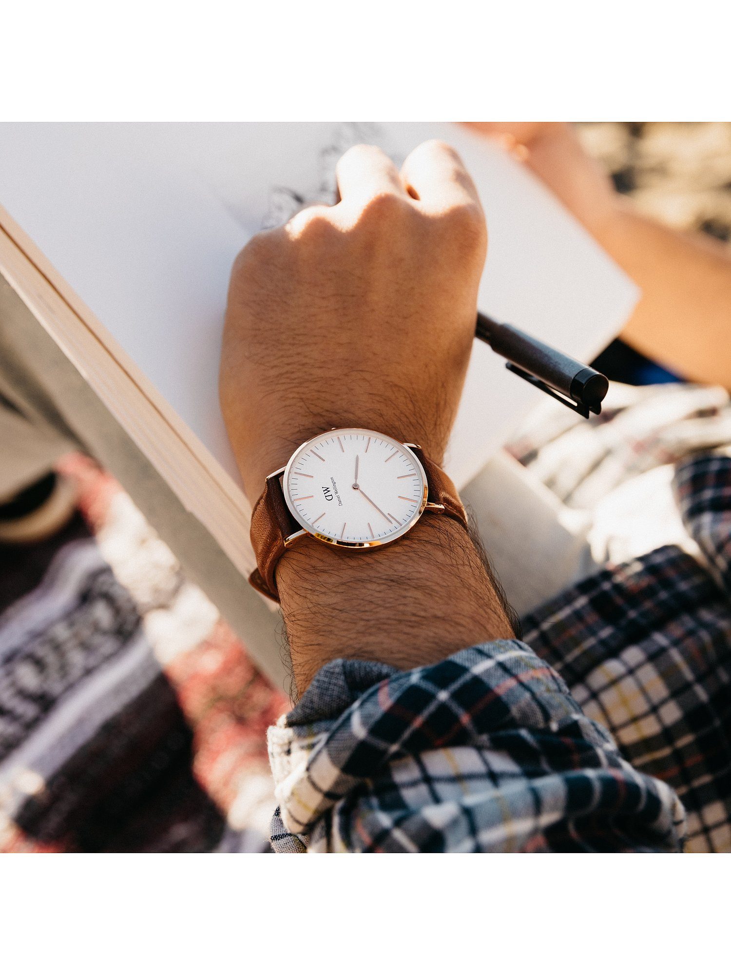 Daniel Wellington Quarzuhr Daniel Wellington Herren-Uhren Analog Quarz