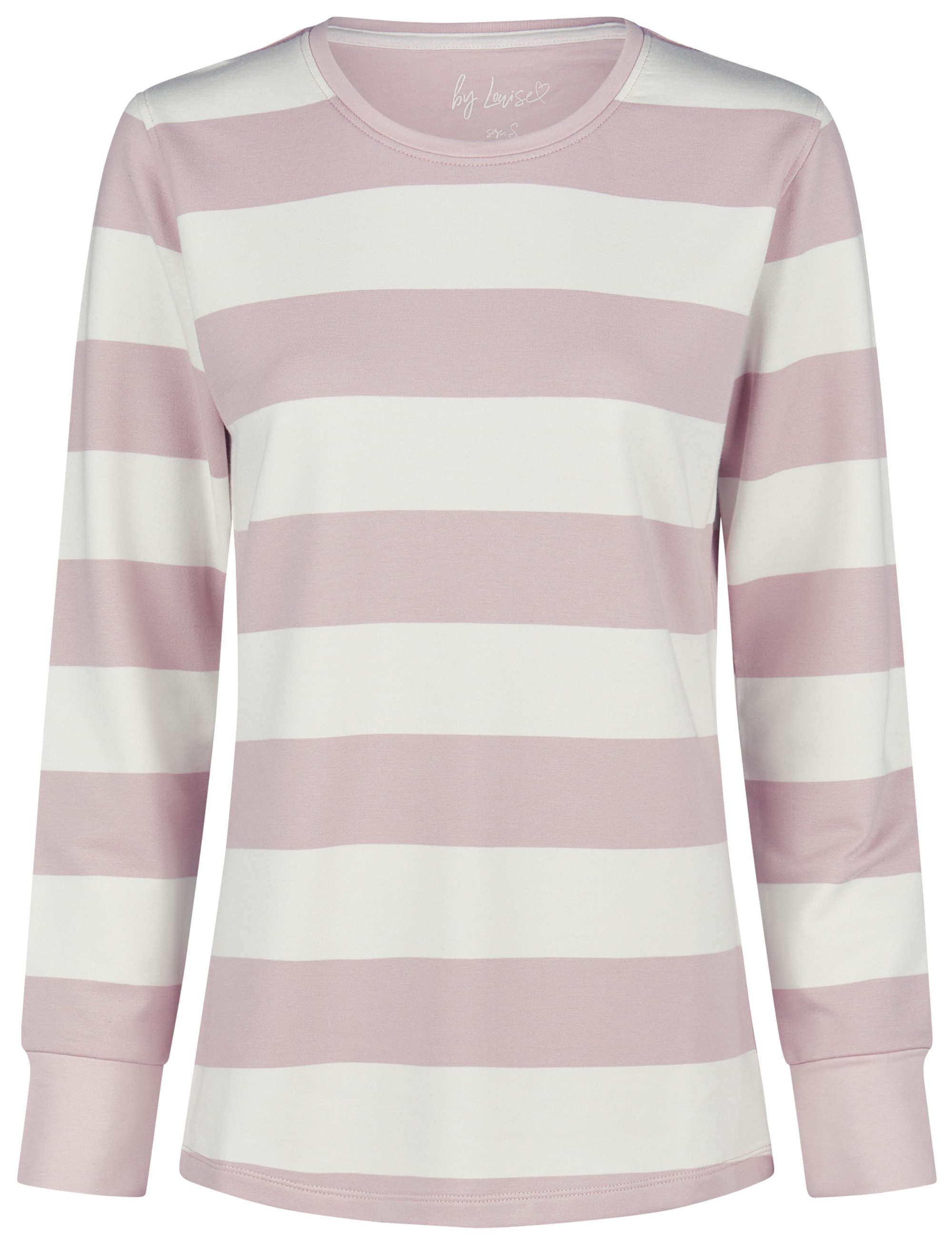 By Louise Pyjamaoberteil Cosy Lounge (Packung, 1-tlg., 1-teilig) Damen Pyjamaoberteil Langarm Homewear Loungewear Shirt